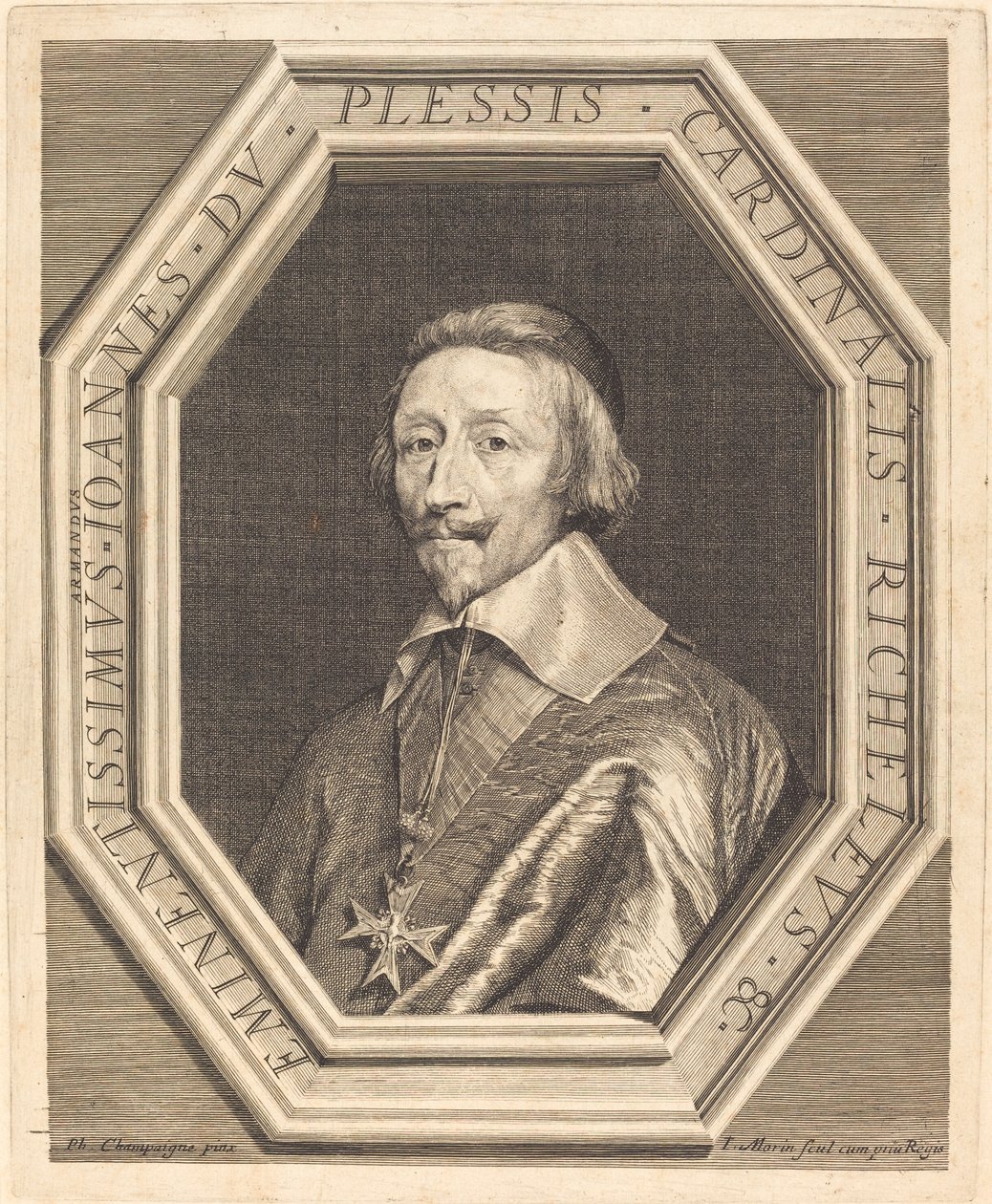 Cardeal Richelieu de Jean Morin after Philippe de Champaigne