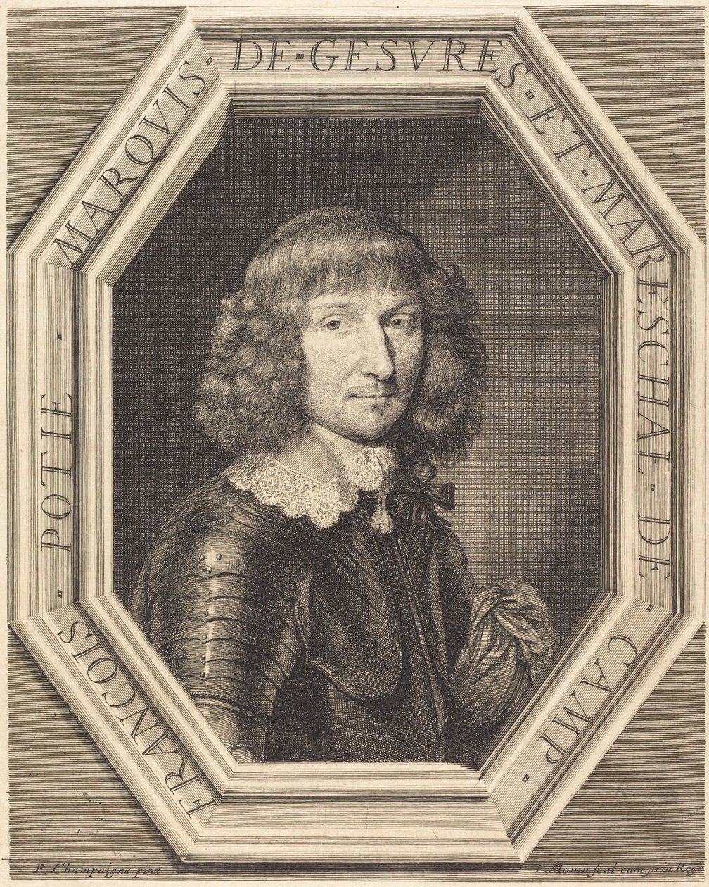 François Potier, Marquês de Gesvres de Jean Morin after Philippe de Champaigne