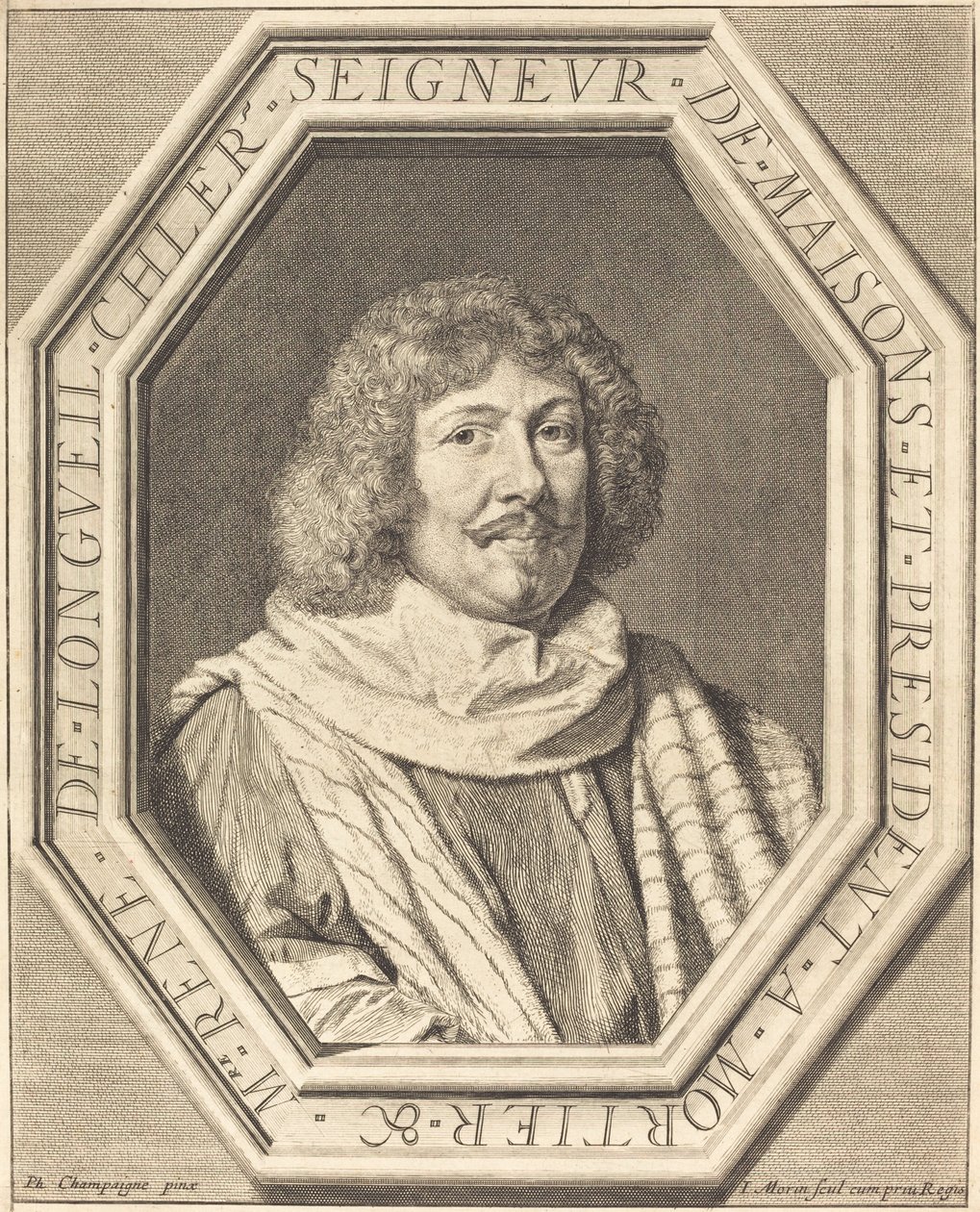 Rene de Longueil, Marquês de Maisons de Jean Morin after Philippe de Champaigne