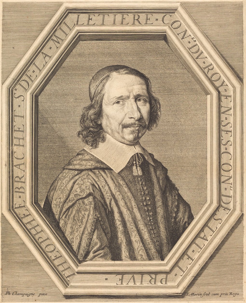 Theophile Brachet de la Milletiere de Jean Morin after Philippe de Champaigne