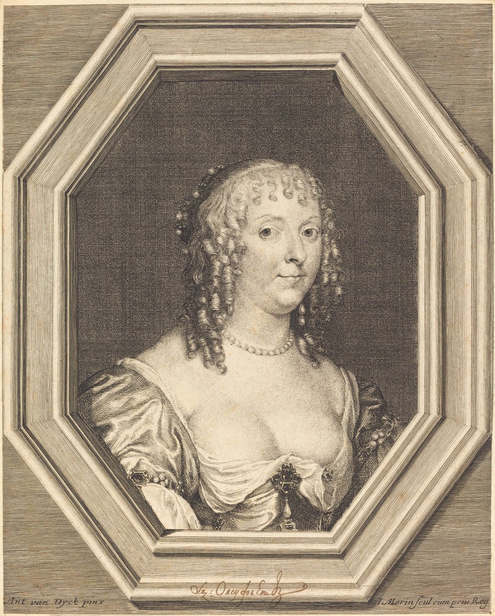 Anne Sophie Herbert, Condessa de Carnarvon de Jean Morin after Sir Anthony van Dyck