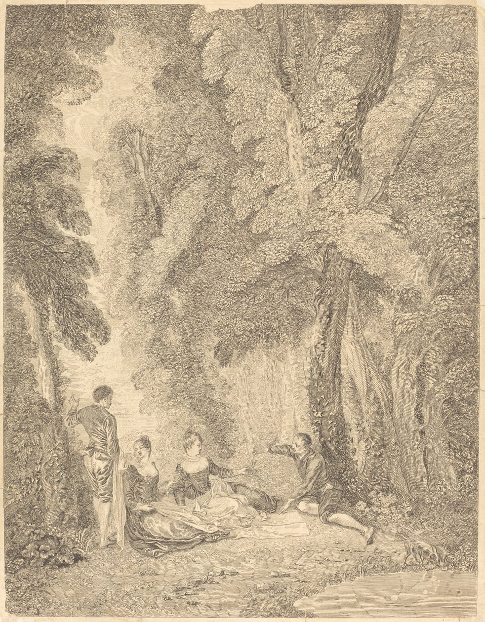 A coalizão de Jean Moyreau after Antoine Watteau
