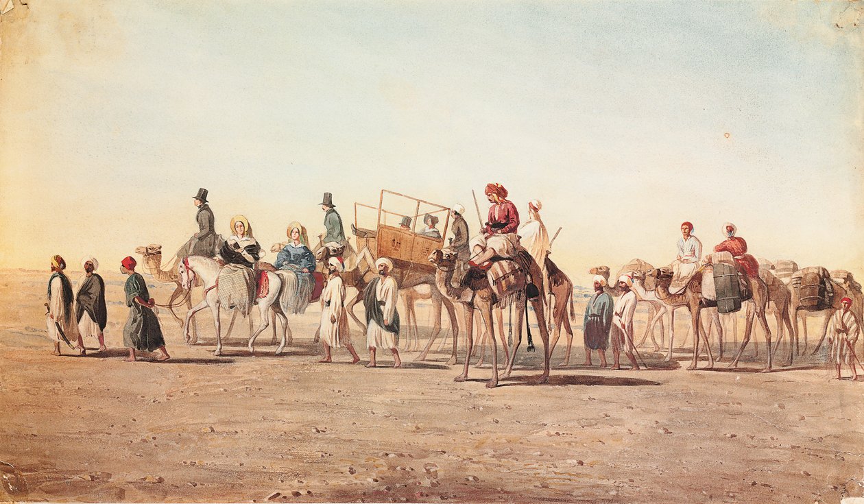 Nossa caravana no deserto de Jean Nicolas Henri de Chacaton