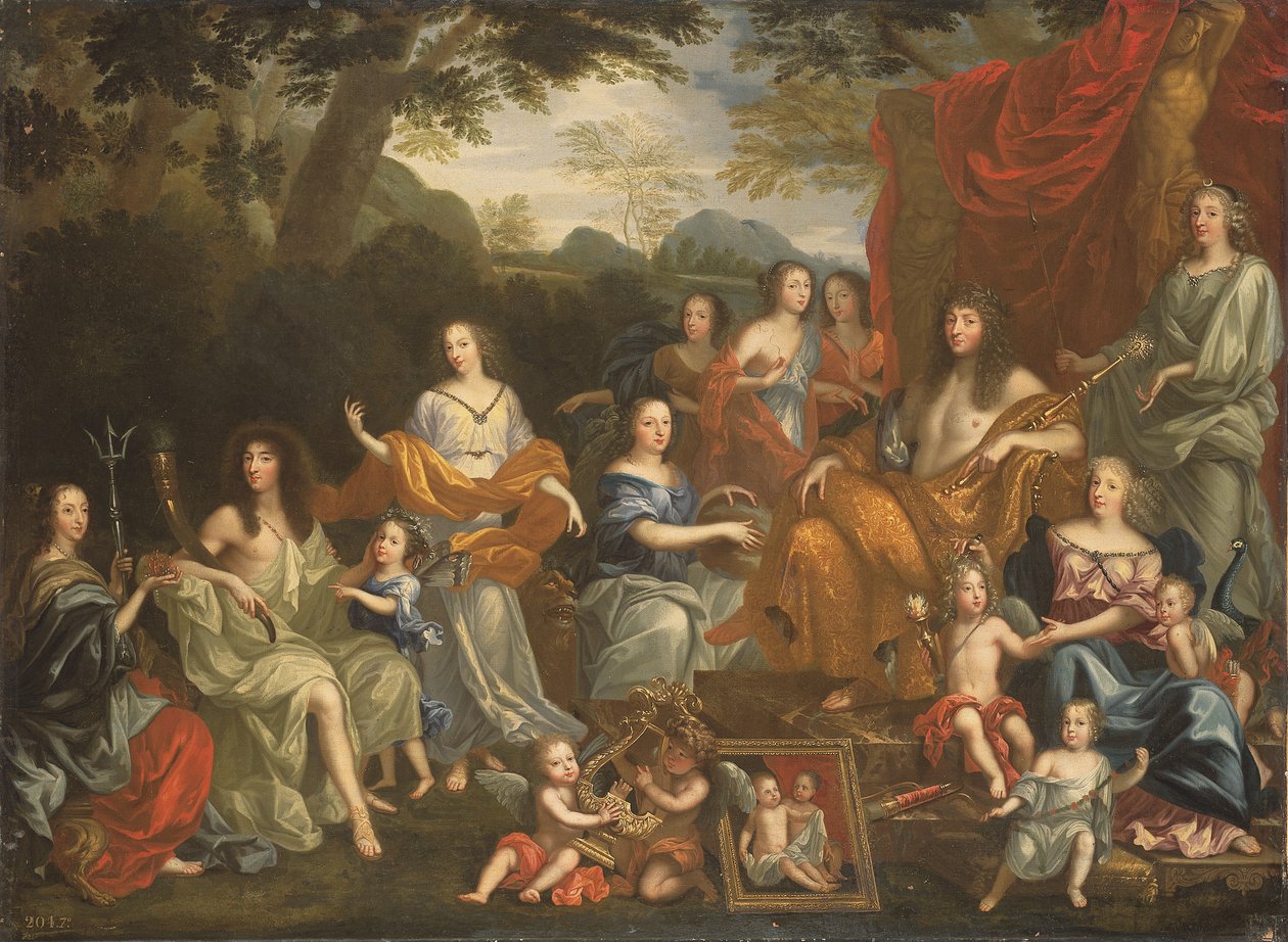 A família de Luís XIV (óleo sobre tela) de Jean Nocret