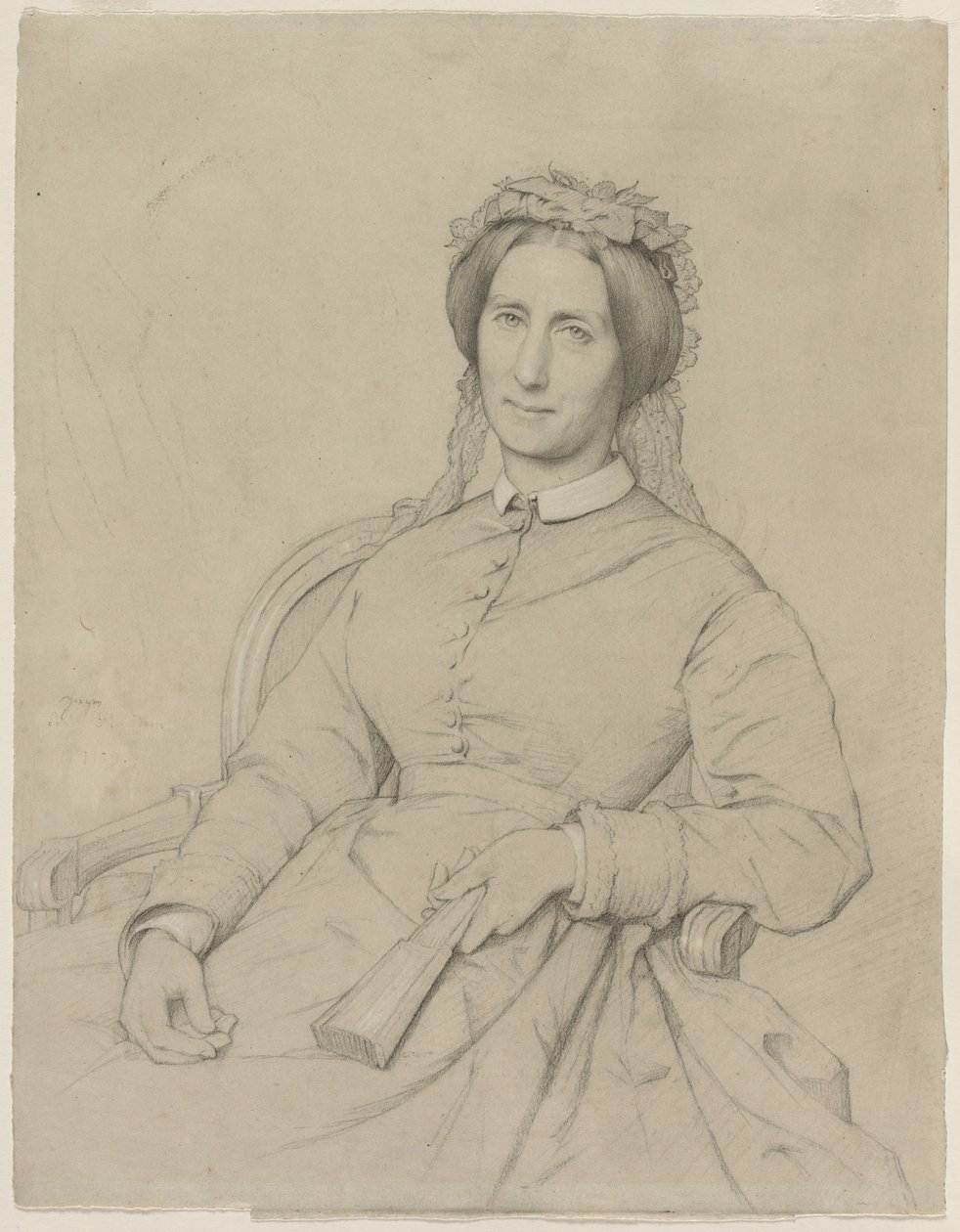 Madame Hippolyte Flandrin Flandrin Aimée Ancelot, 1869. de Jean Paul Flandrin