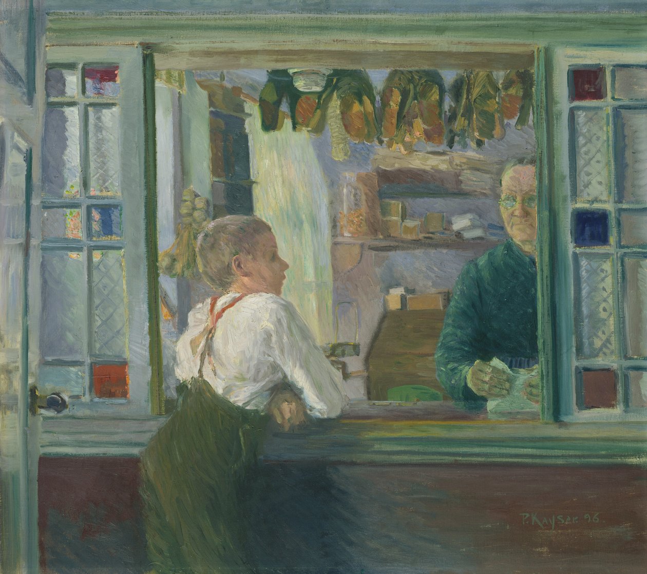 Na loja de lixo, 1897 de Jean Paul Kayser