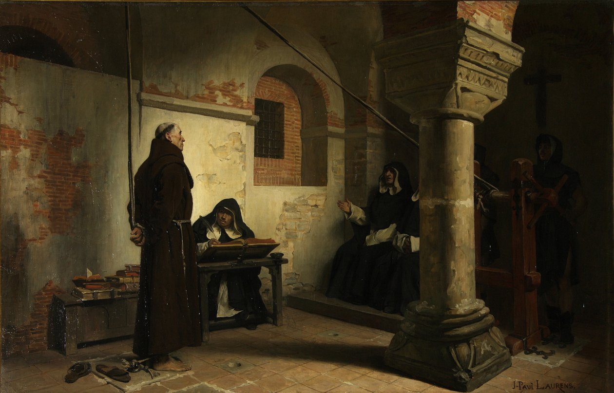 Bernard Délicieux no Tribunal da Inquisição, ca 1881 de Jean Paul Laurens