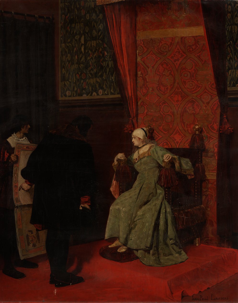 Colombo perante Isabella de Jean Paul Laurens