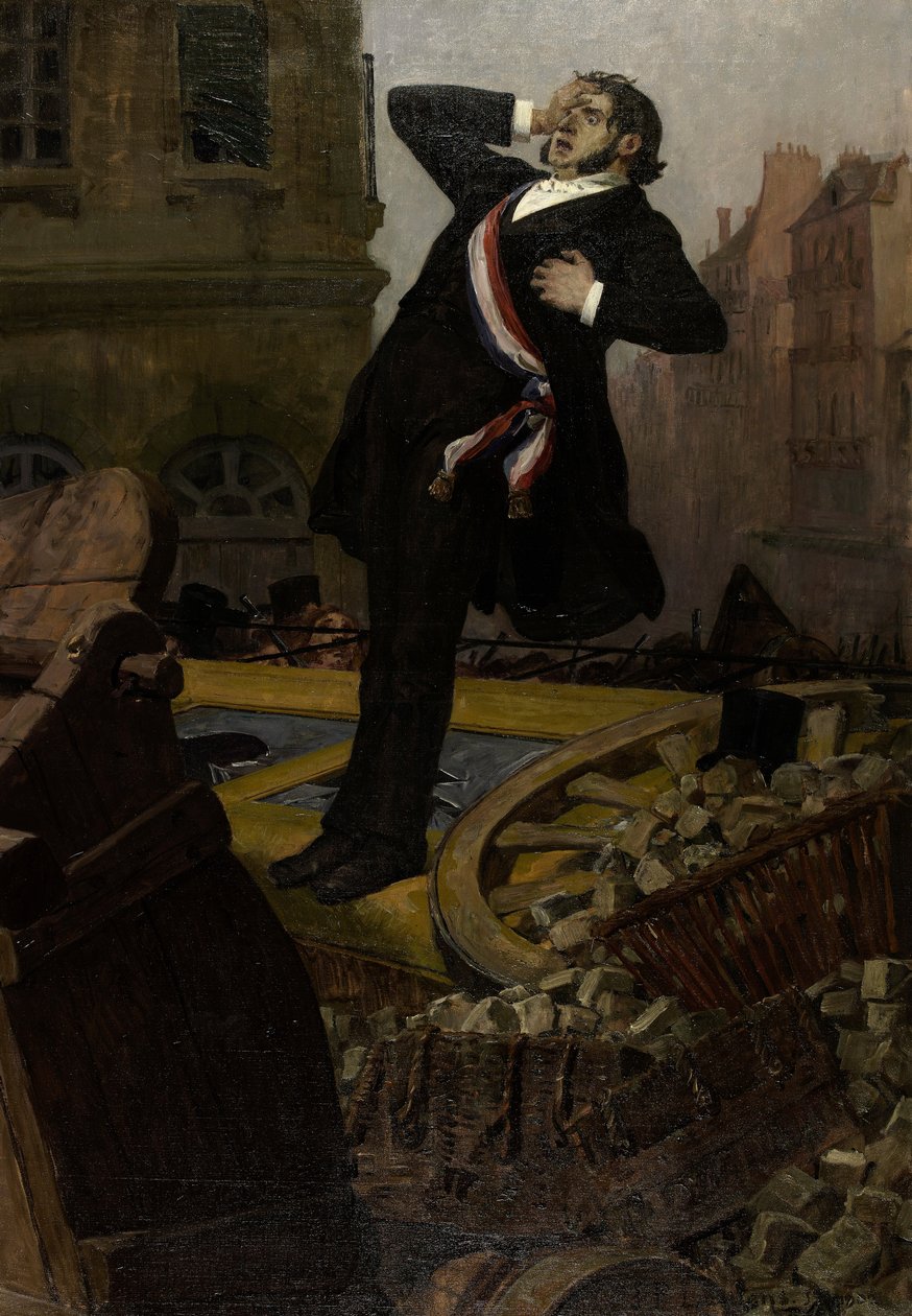 Morte do deputado Alphonse Baudin em 3 de dezembro de 1851, 1902. de Jean Paul Laurens