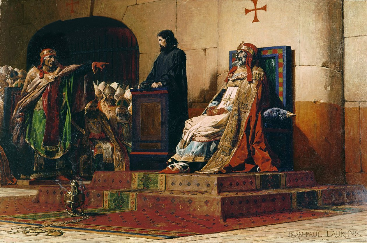 Papa Formosus e Stephen VII, 1870 de Jean Paul Laurens