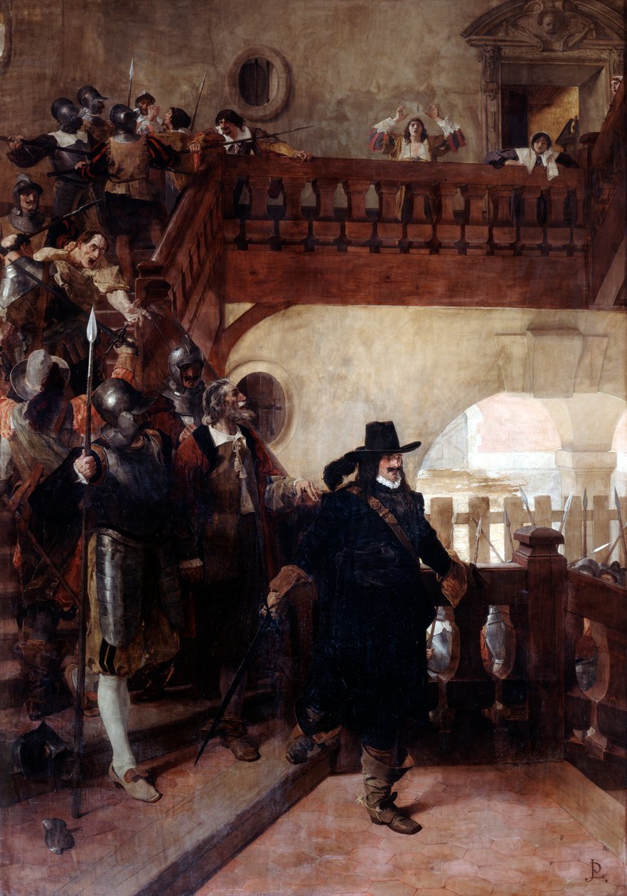 A Prisão do Conselheiro Broussel, 26 de agosto de 1648, século XIX de Jean Paul Laurens