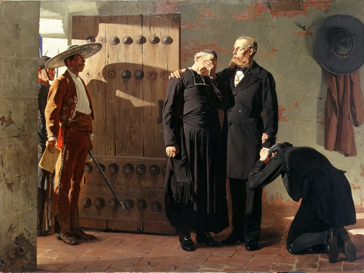 Os últimos momentos de Maximiliano, 1882 de Jean Paul Laurens