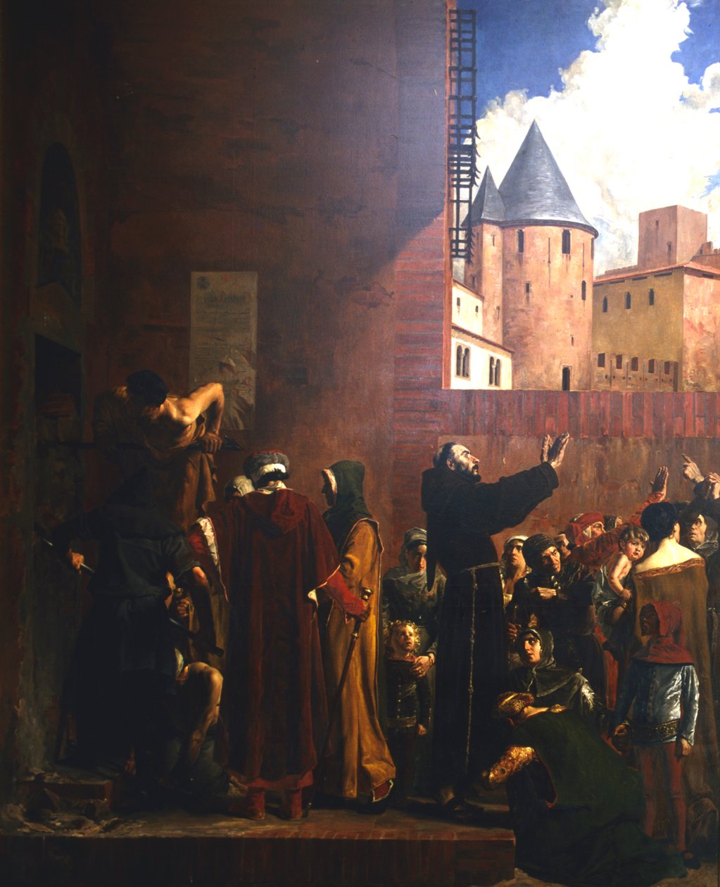 O cerco de Carcassonne, 1209 c1858-1921 de Jean Paul Laurens