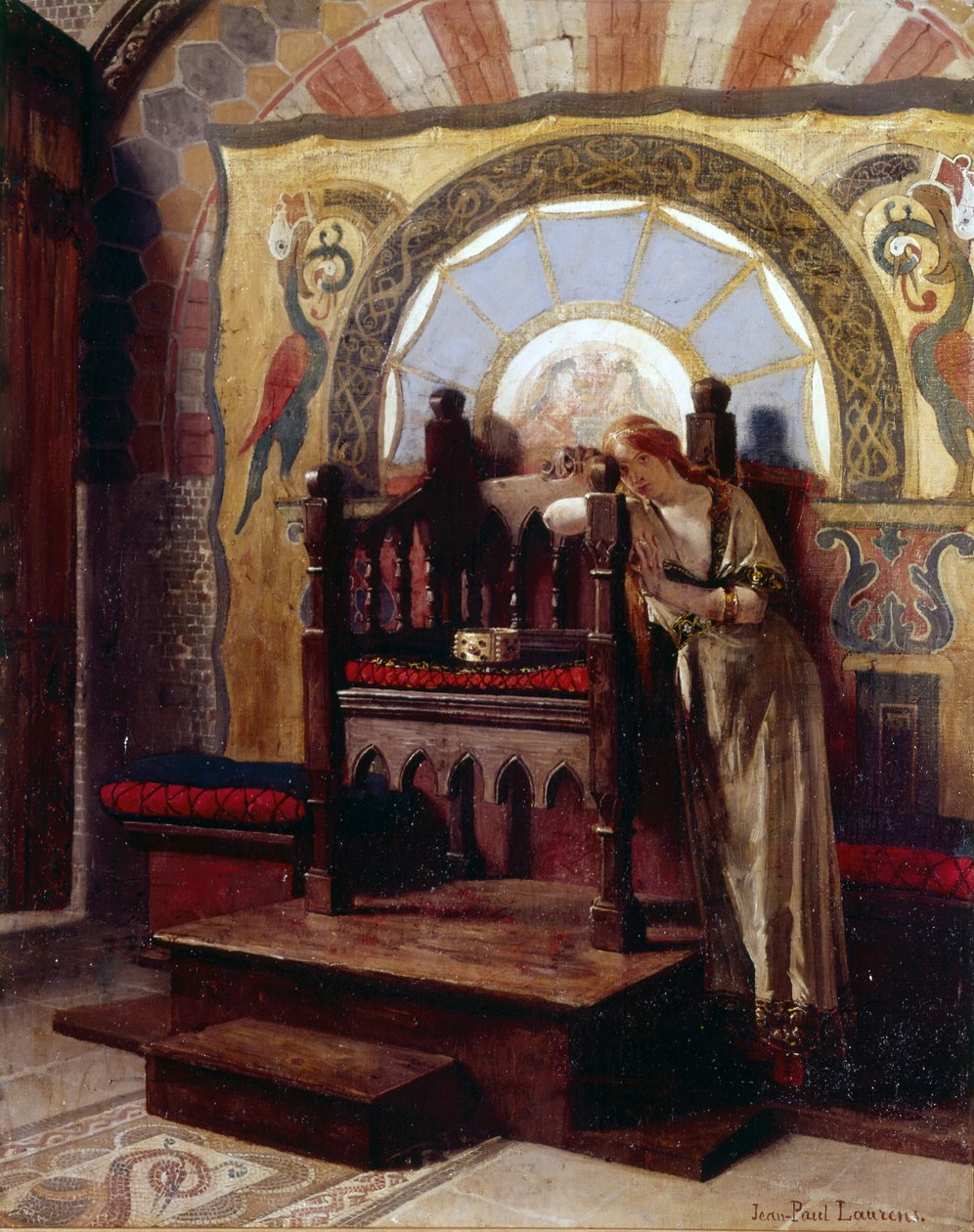 O Trono da Última Carolíngia de Jean Paul Laurens