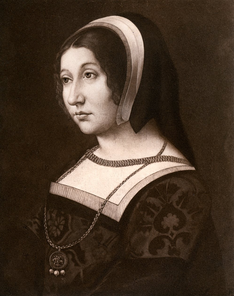 Mulher desconhecida, anteriormente conhecida como Margaret Tudor, c1520, 1902. de Jean Perreal