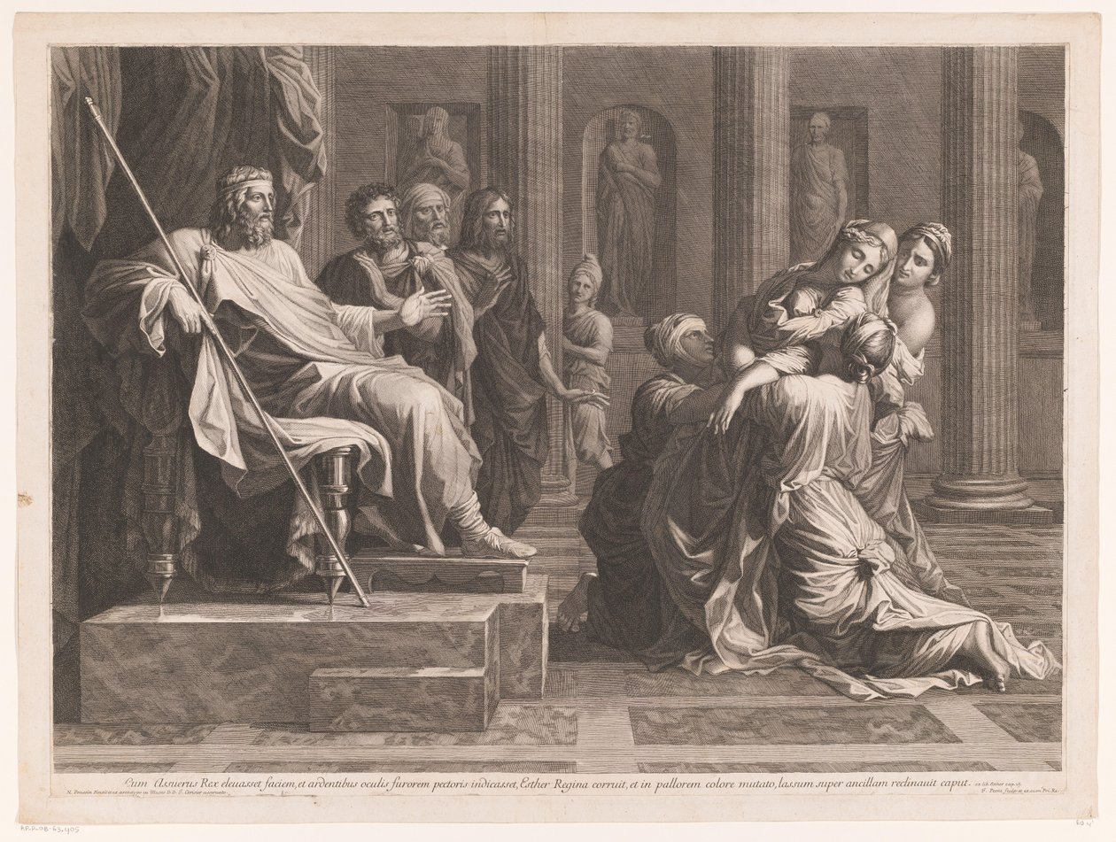 Ester diante de Assuero de Jean Pesne
