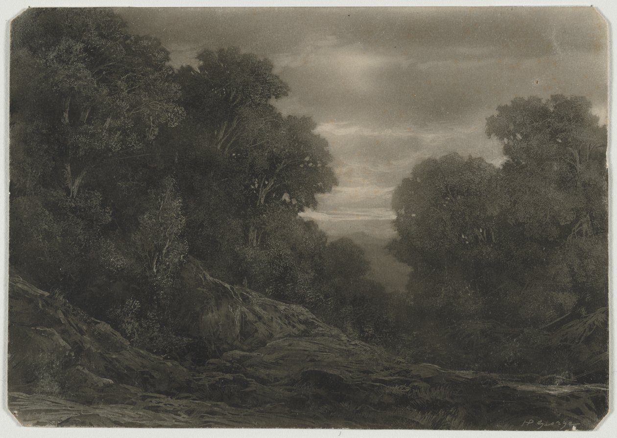 Paisagem com árvores de Jean Philippe George