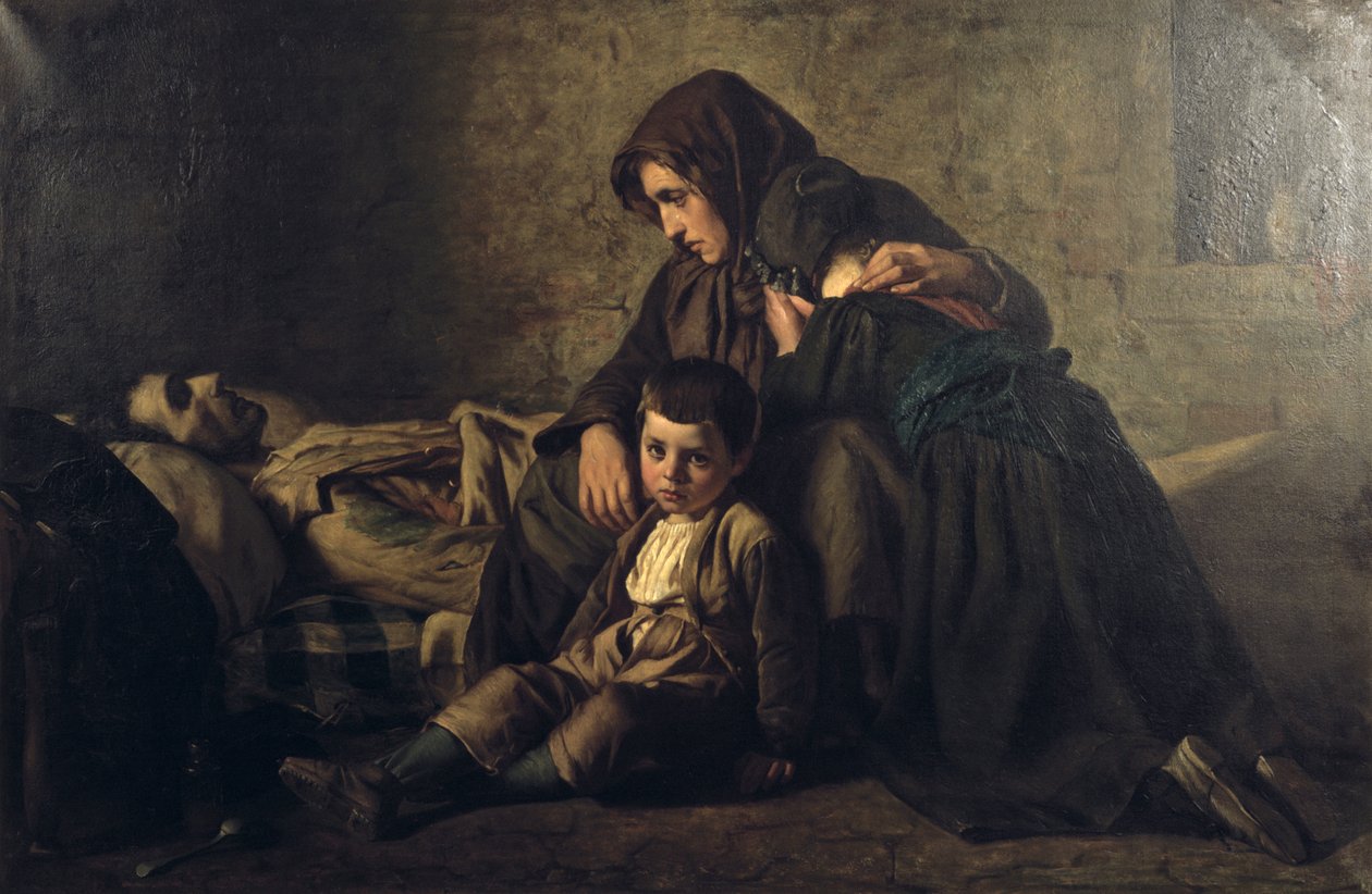 Pintura, título desconhecido, meados do século XIX de Jean Pierre Alexandre Antigna