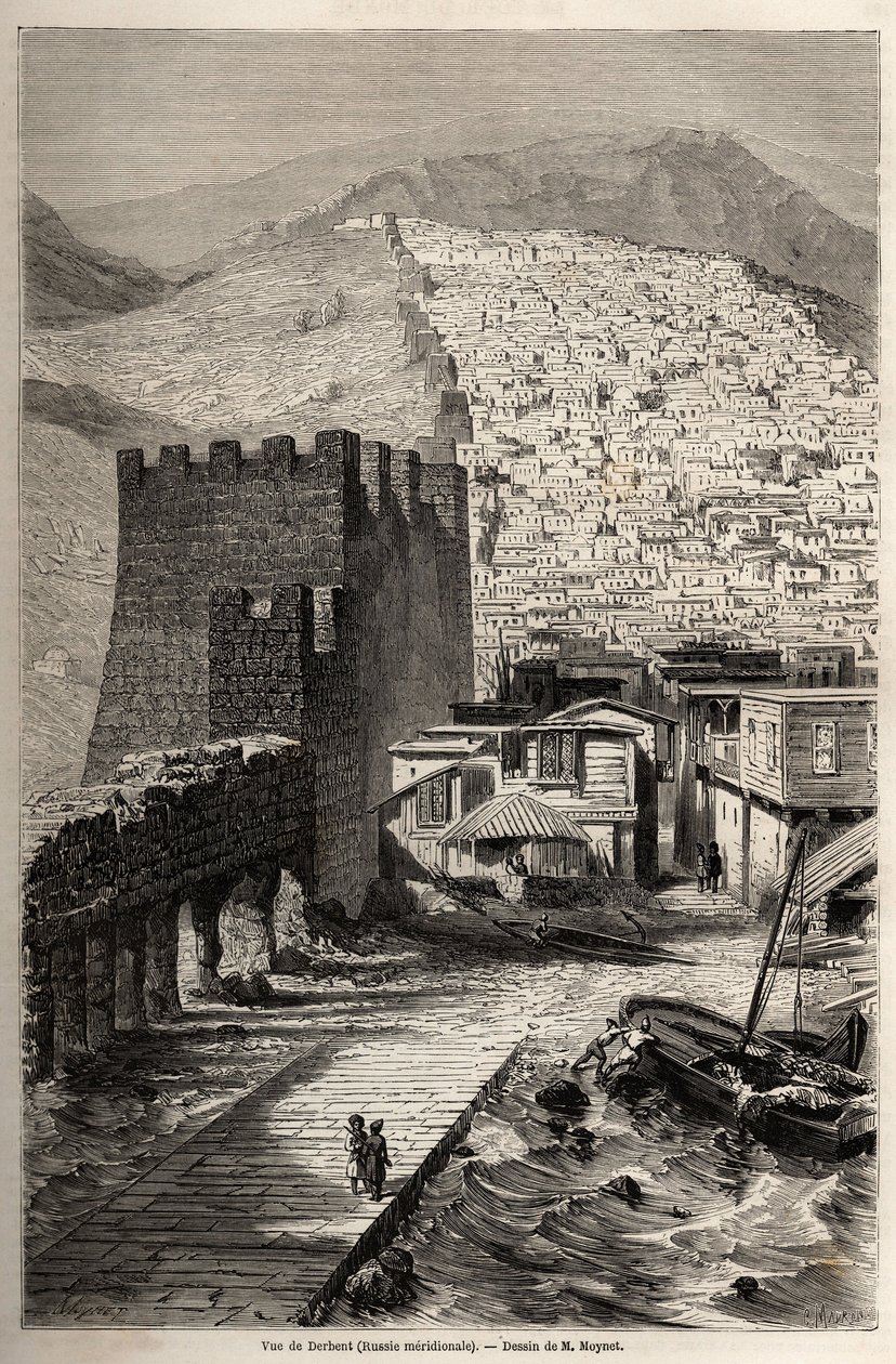 Vista de Derbent de Jean Pierre Moynet