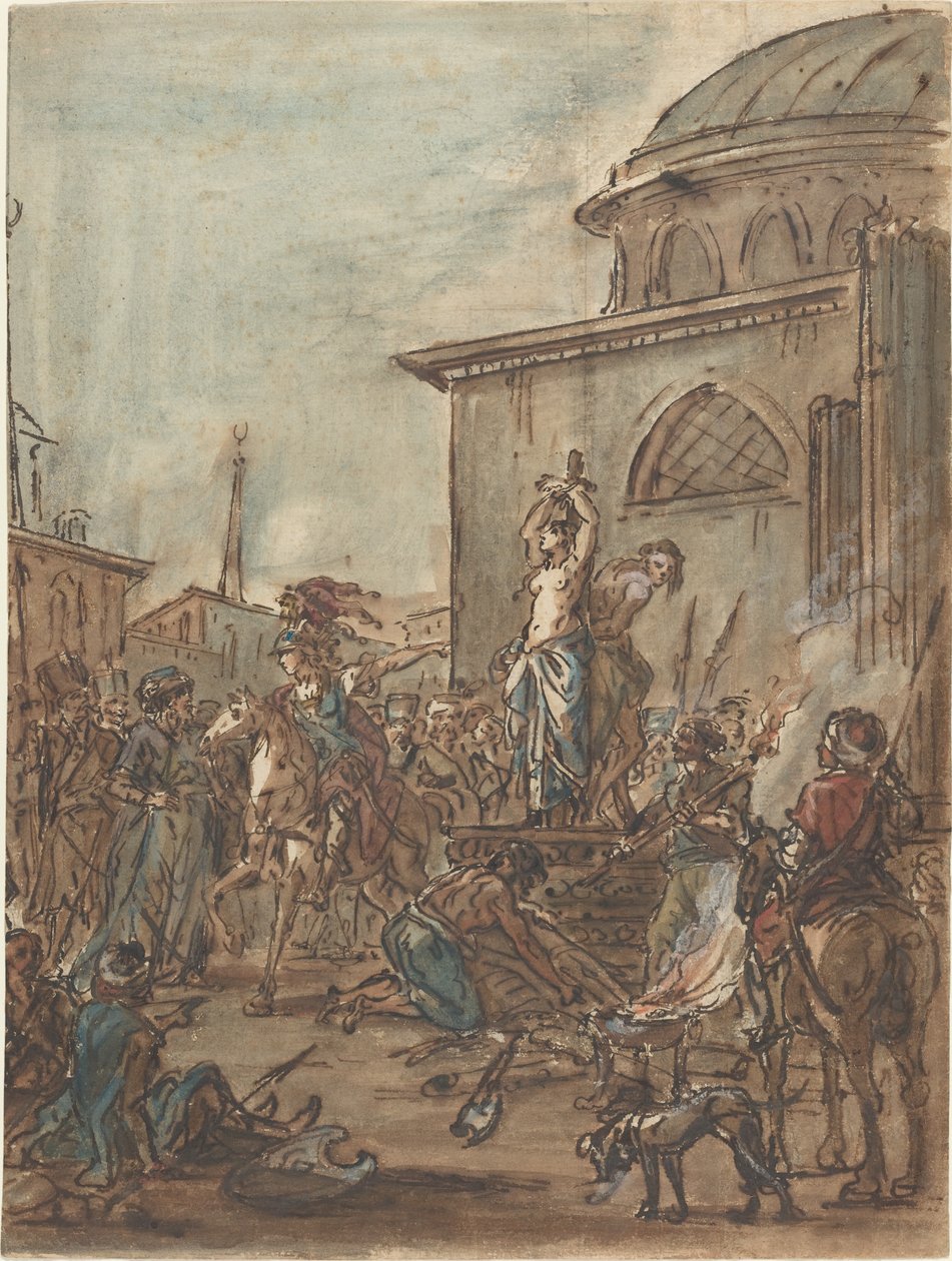 Olindo e Sophronia salvos por Clorinda de Jean Pierre Norblin