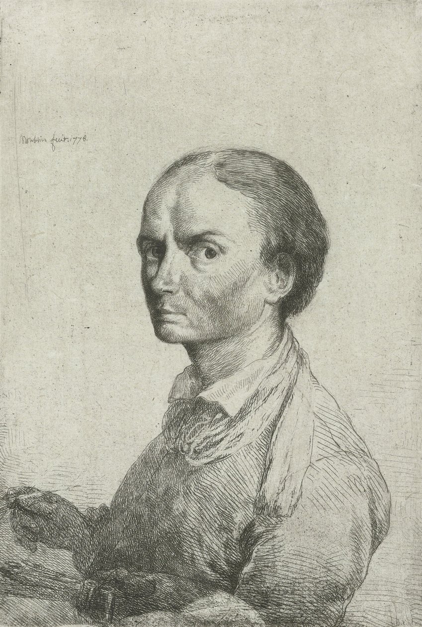 Auto-retrato de Jean Pierre Norblin de la Gourdaine de Jean Pierre Norblin de La Gourdaine