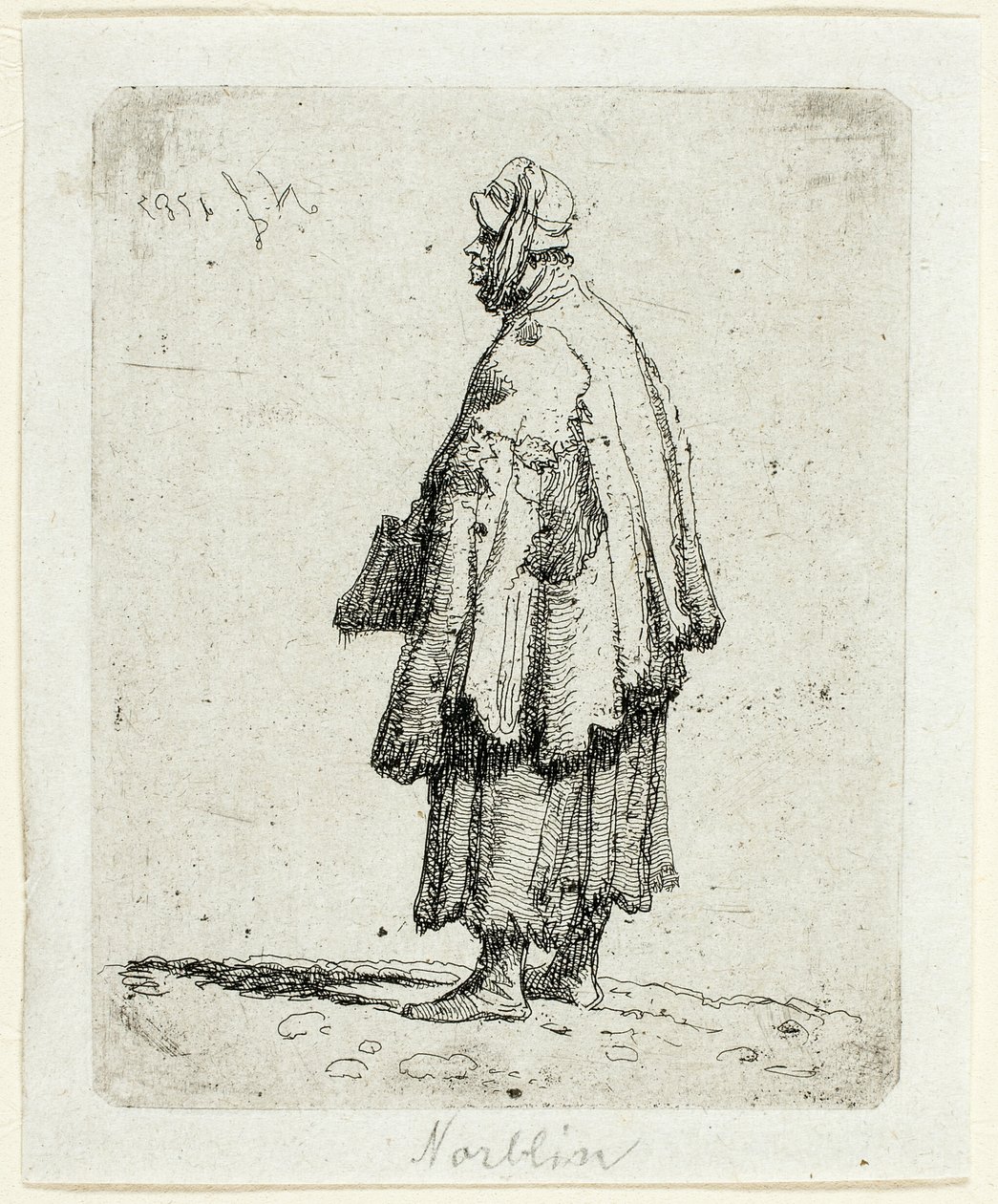Mulher mendiga de Jean Pierre Norblin de La Gourdaine