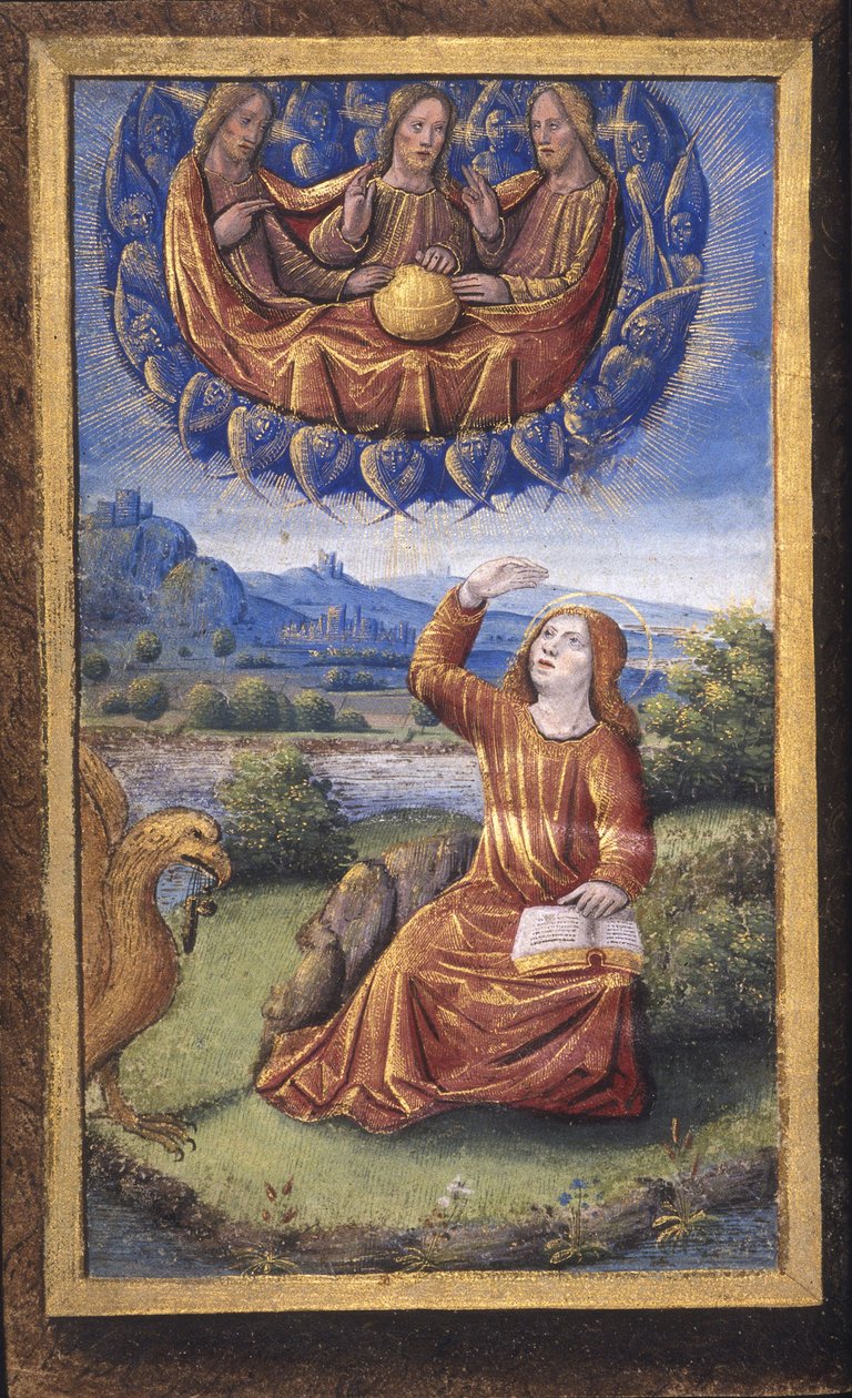 A Santíssima Trindade de Lettres bâtardes, ca 1490-1510 de Jean Poyet