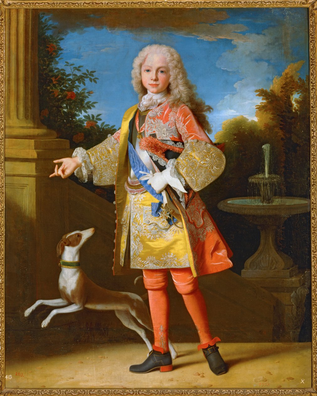 Fernando VI de Espanha em criança ... (pintura sobre tela) de Jean Ranc
