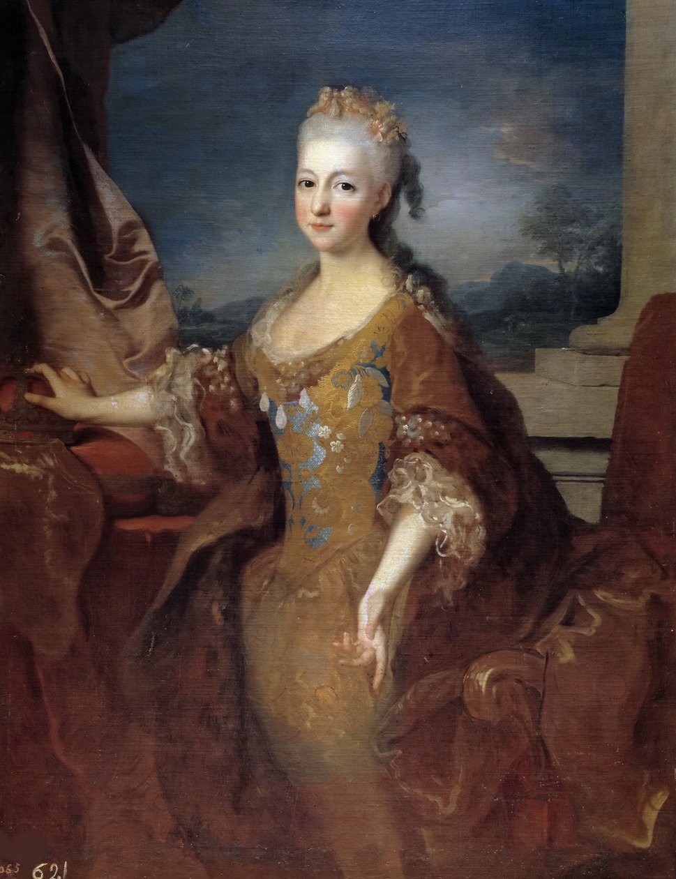 Louise Élisabeth d&39;Orléans 1709-1742, Rainha da Espanha, 1724. de Jean Ranc