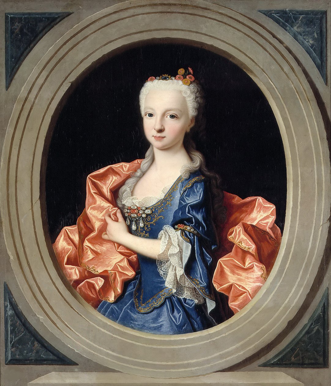 Maria Teresa Rafaela 1726-1746, Infanta de Espanha, 1731. de Jean Ranc