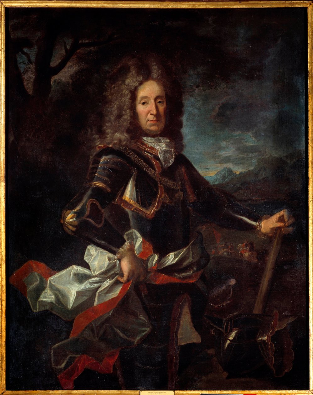 Retrato de Charles Henri de Lorraine, Príncipe de Vaudemont (1649-1723) filho de Charles IV. Pintura de Jean Ranc (1674-1735) de Jean Ranc