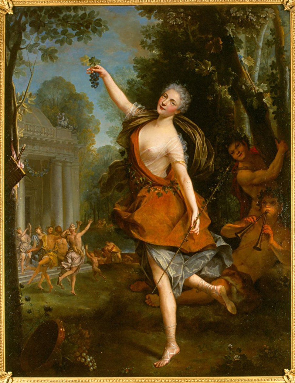 Françoise Prévost como Philomèle na ópera de Louis Lacoste de Jean Raoux