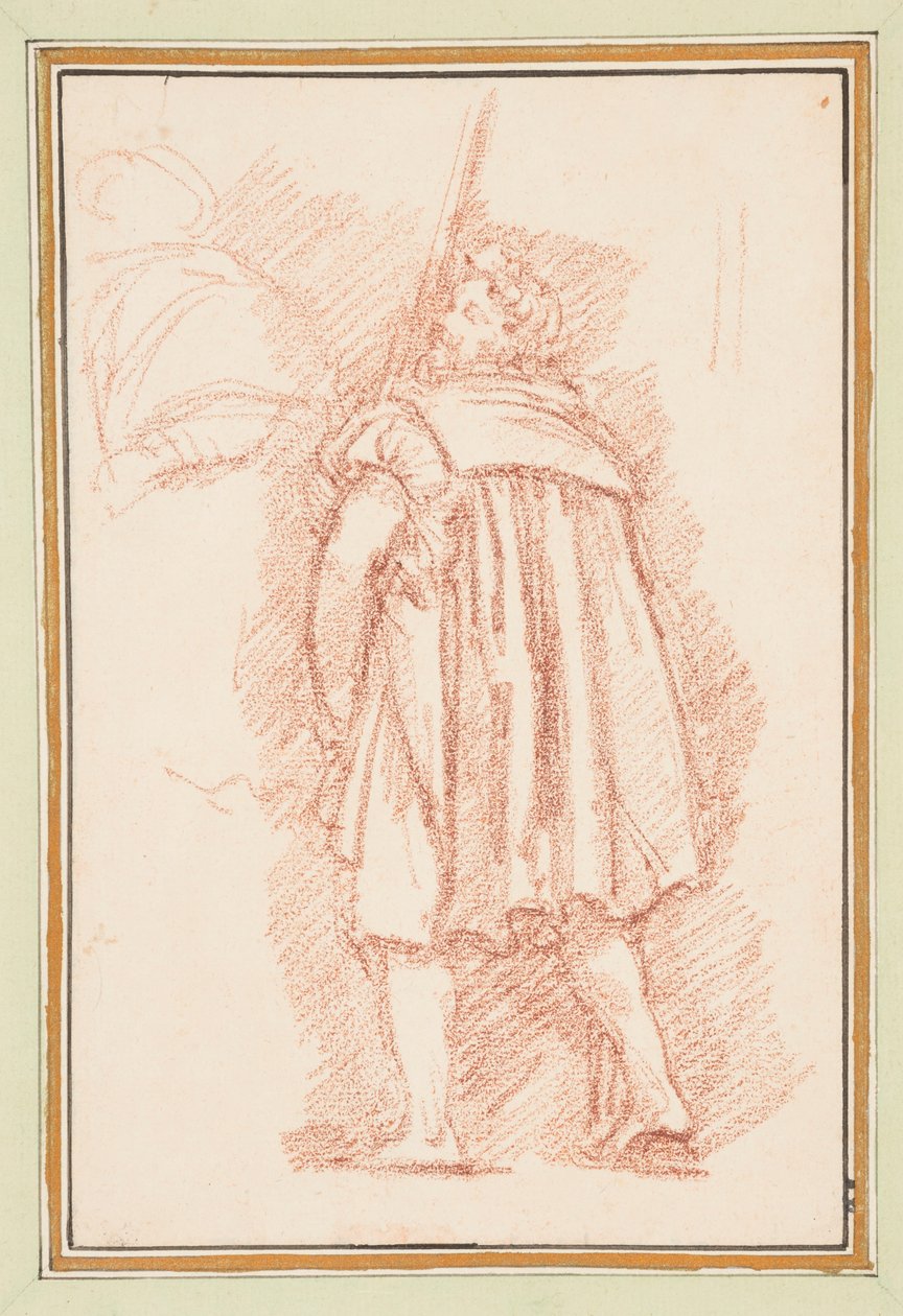 Figura masculina em vestido renascentista de Jean Robert Ango