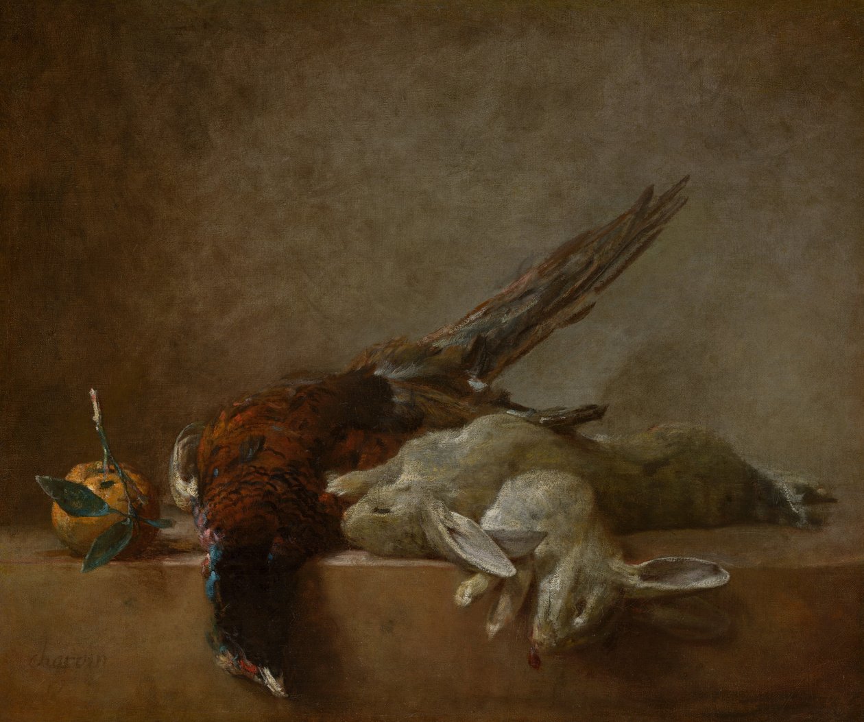 Natureza morta com jogo de Jean Baptiste Simeon Chardin