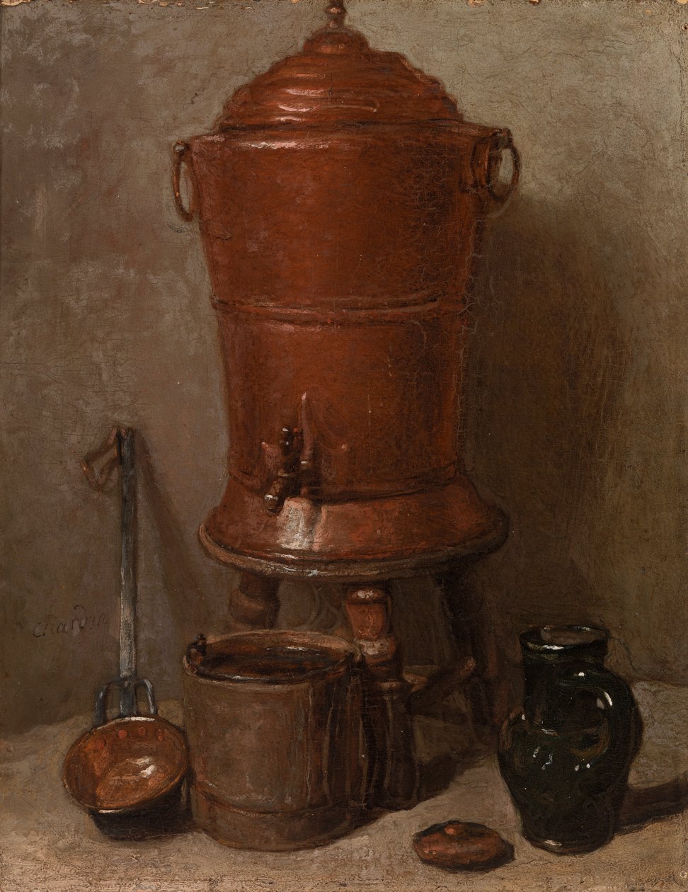 A Urna de Água de Cobre de Jean Baptiste Simeon Chardin