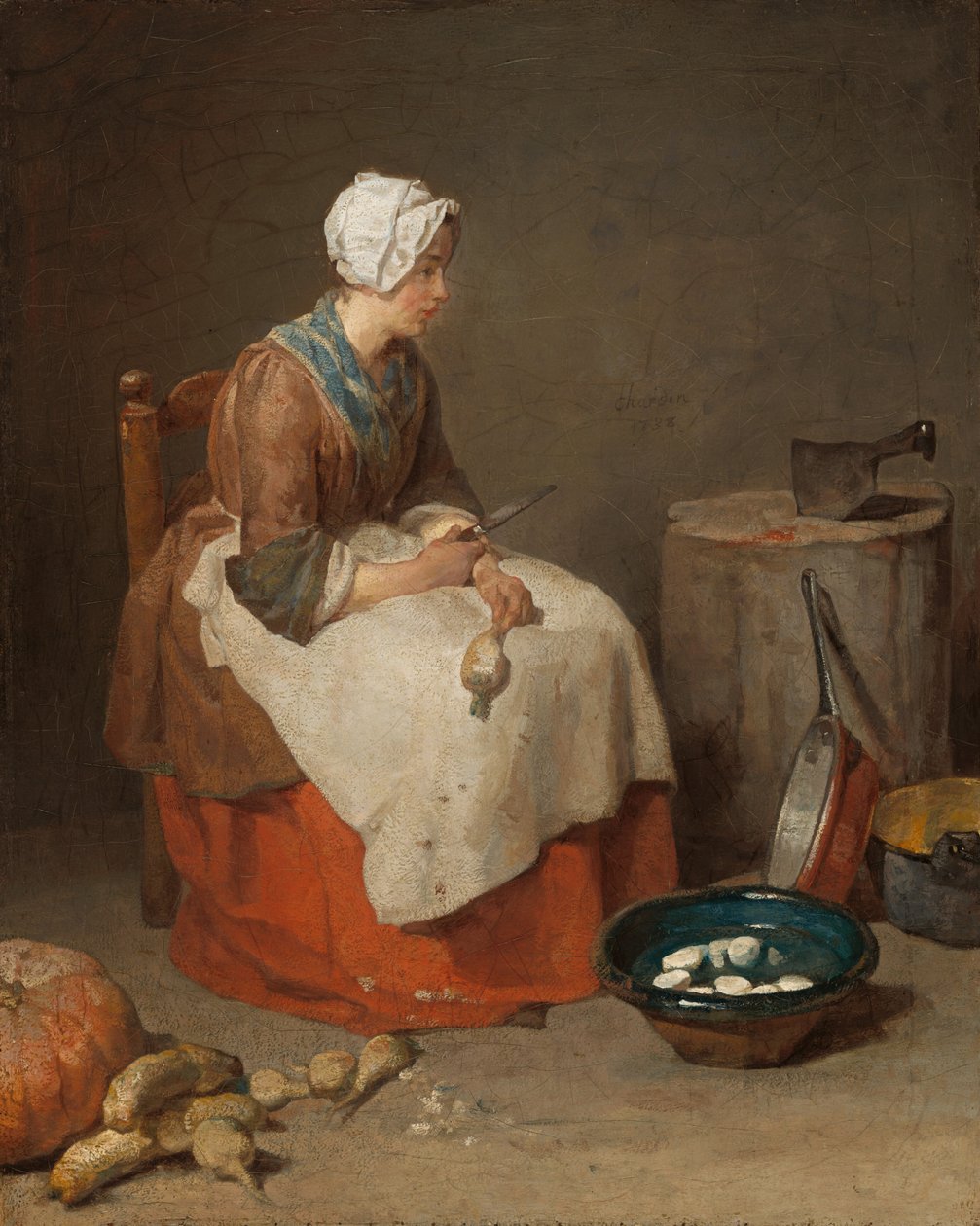 A empregada de cozinha de Jean Baptiste Simeon Chardin