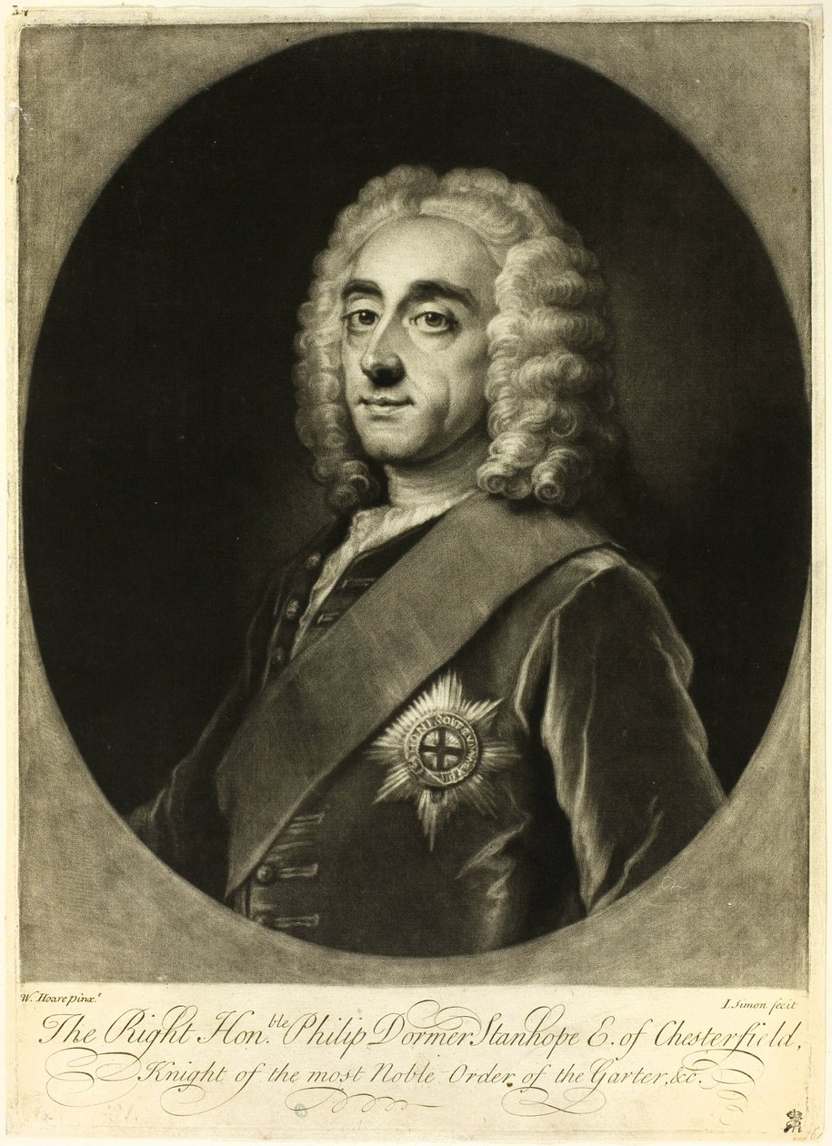 Philip Stanhope, Conde de Chesterfield de Jean Simon