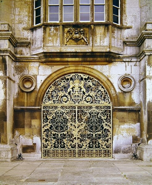 Portões da Burghley House, 1710 de Jean Tijou