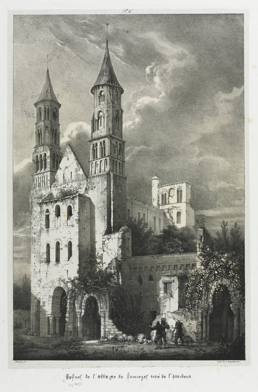 Ruínas da Abadia de Jumièges de Jean Truchot