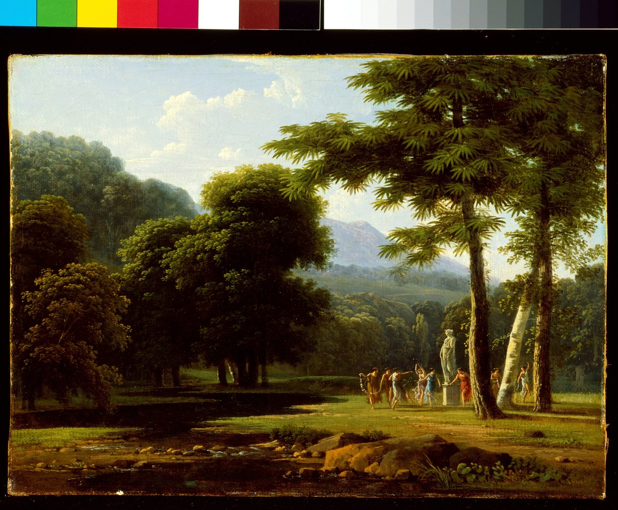Paisagem (óleo sobre tela) de Jean Victor Bertin