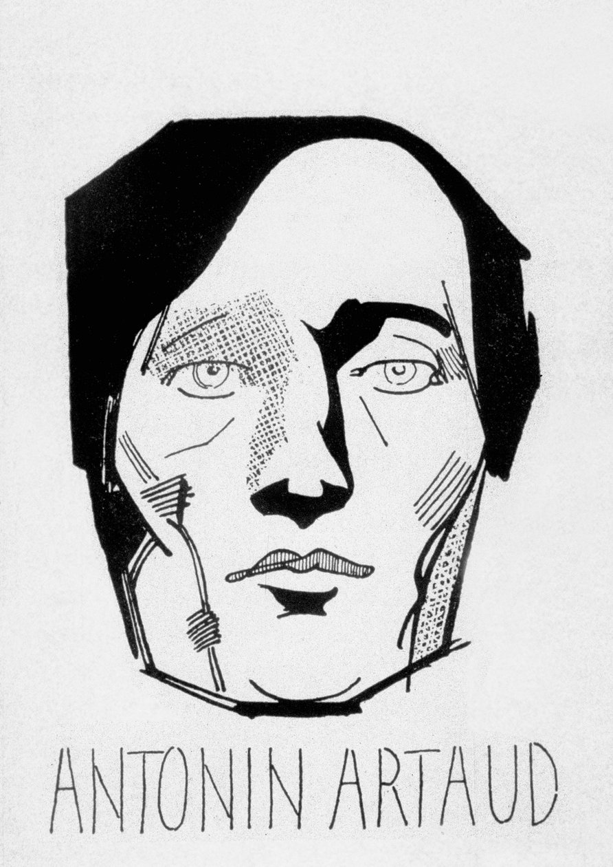 Antonin Artaud (litografia) de Jean de Bosschere