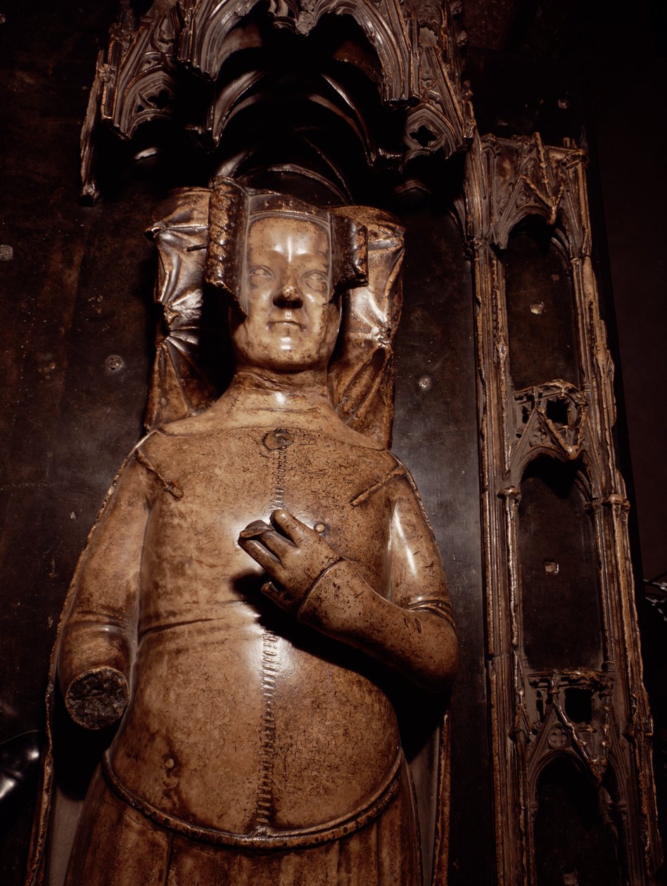Efígie de Filipa de Hainaut (alabastro) de Jean de Liege