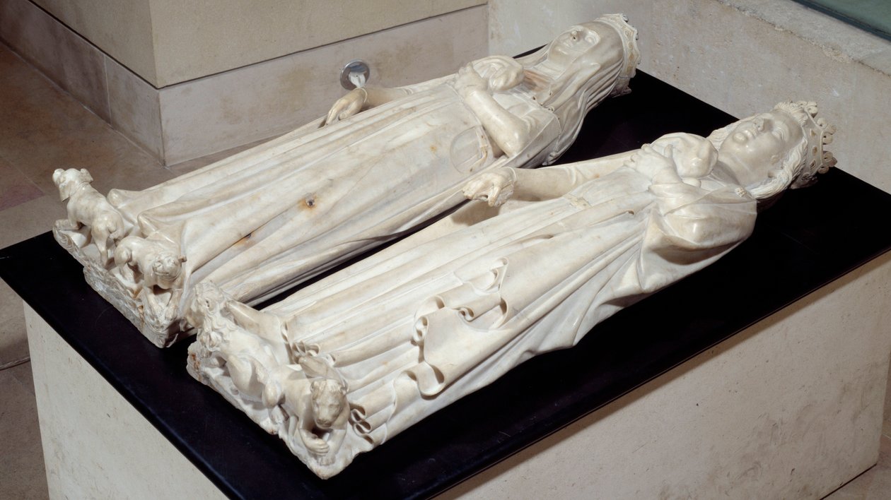 Túmulo das entranhas de Carlos IV a Bel (1293-1328) e de Jeanne d