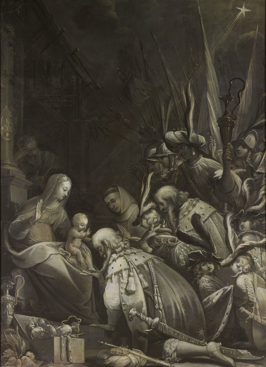 Adoração dos Magos, 1636 de Jean de Saint Igny
