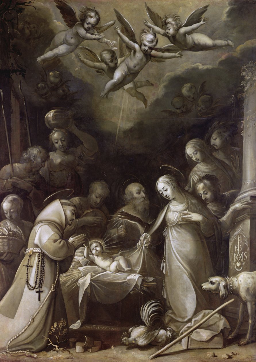 Adoração dos pastores, 1636 de Jean de Saint Igny