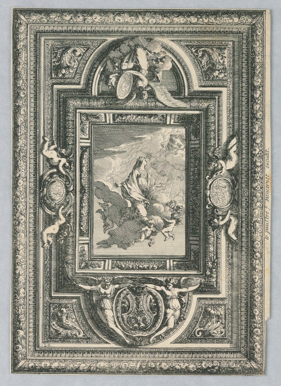Teto, de "Designs of Plaphons" de Jean le Pautre