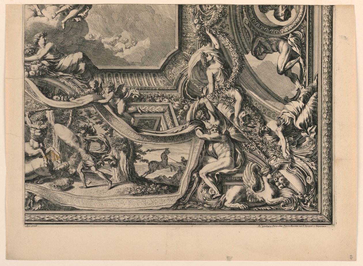 Teto, de "Cartas de Grandes Plafons" de Jean le Pautre
