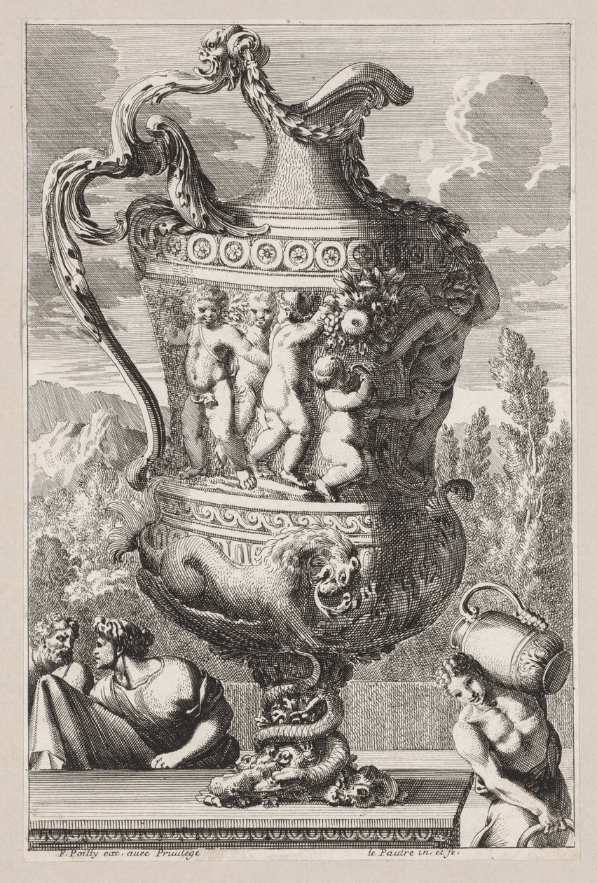Urna decorativa, 1600. de Jean le Pautre