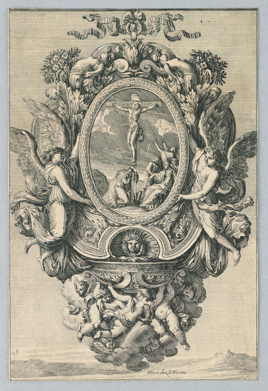 Design para bicas de água benta, de "Inventions Pour Faire des Plaques" de Jean le Pautre