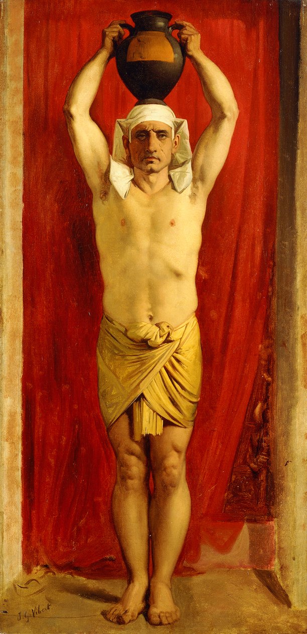 Transportador de água egípcio, de Jean or Jehan Georges Vibert